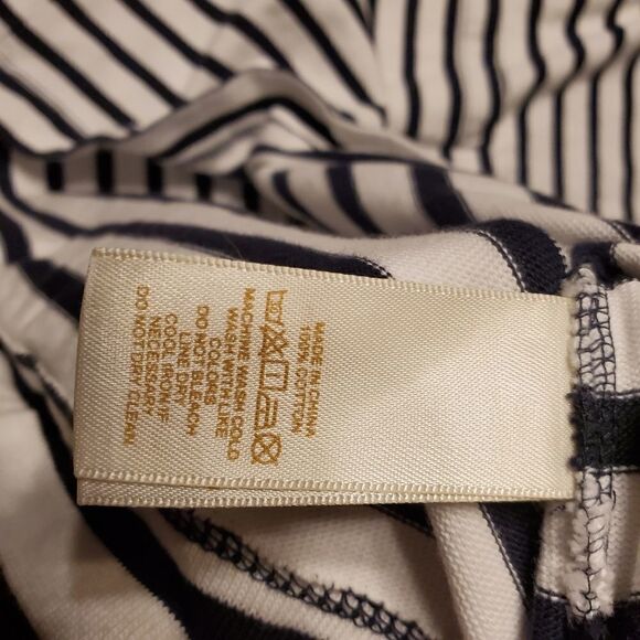 Kate Spade striped cotton Jersey lace up dress Med - Picture 4 of 6